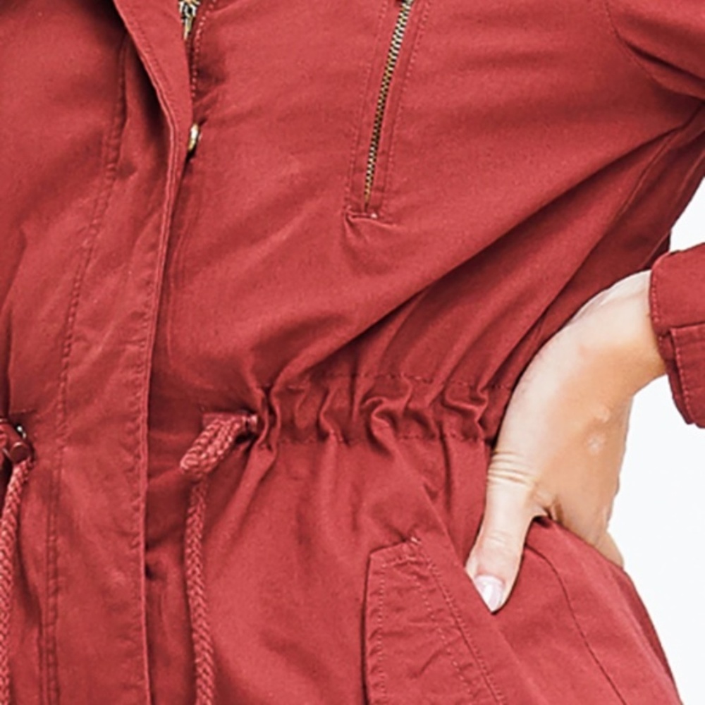 RUSTY RED ANORAK JACKET - Picture 4 of 4